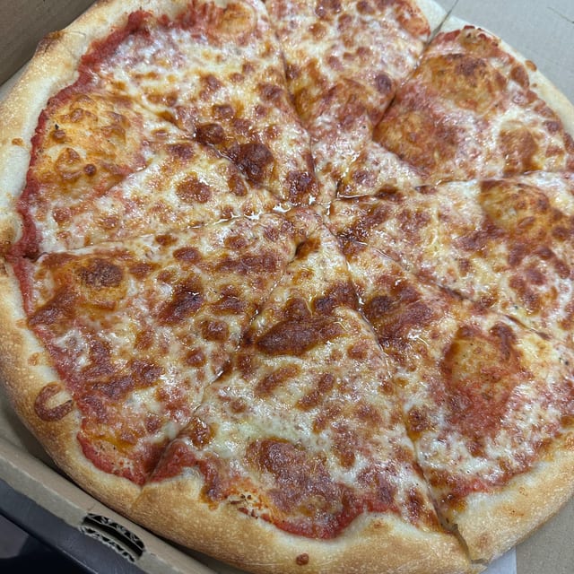 Round 8-Cut Cheese Pizza.